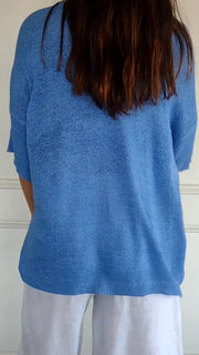 Strickpullover Damen V-Ausschnitt Atmungsaktiv Vielseitig