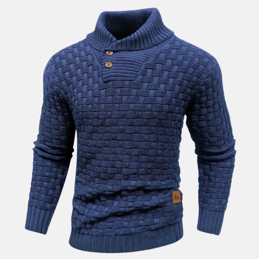 Strickpullover mit Schalkragen für Eleganz