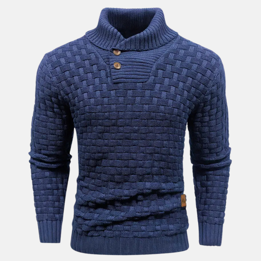 Strickpullover mit Schalkragen für Eleganz