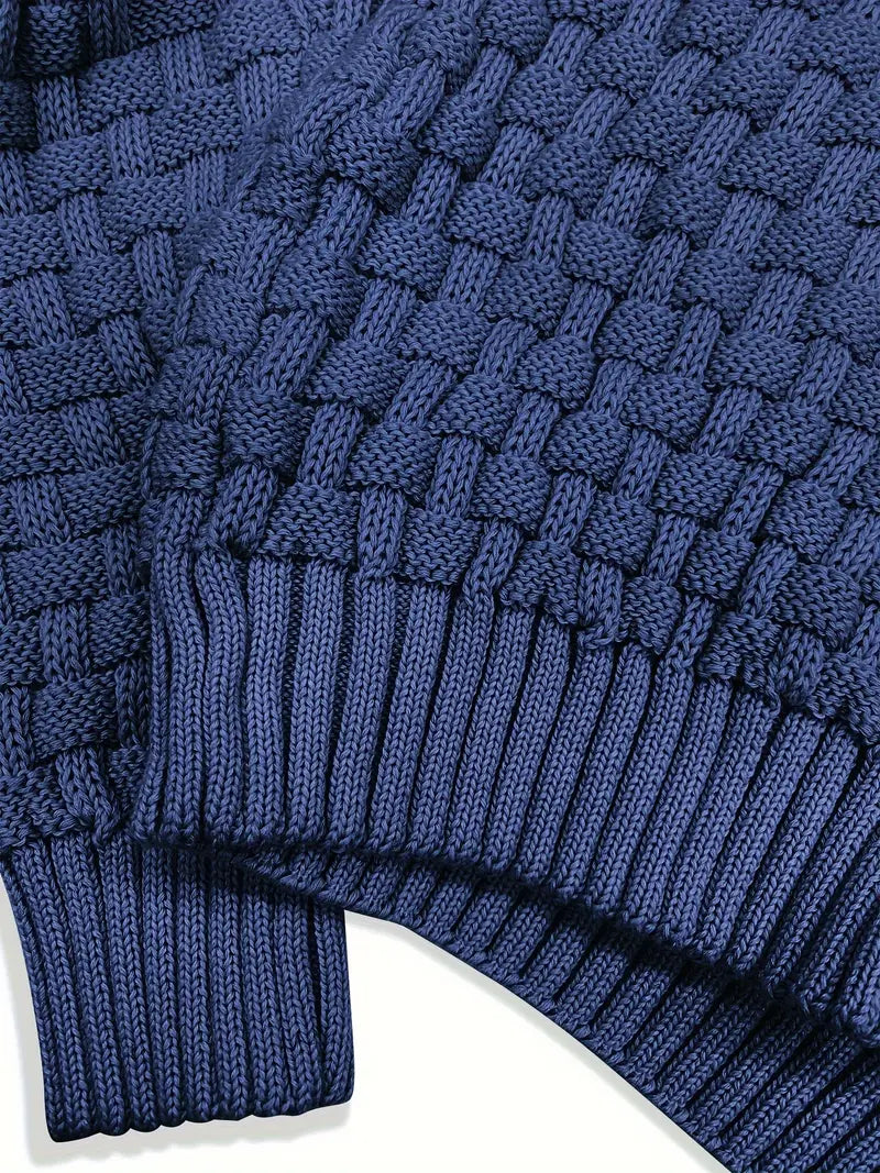 Strickpullover mit Schalkragen für Eleganz
