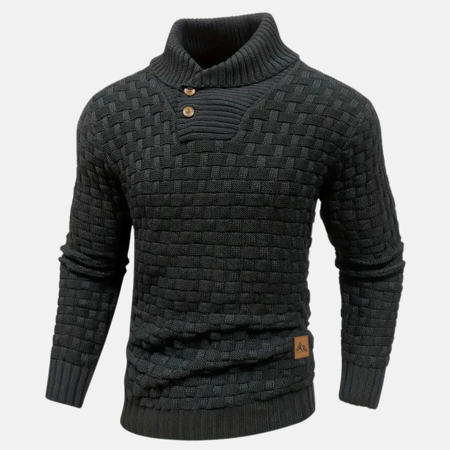 Strickpullover mit Schalkragen für Eleganz