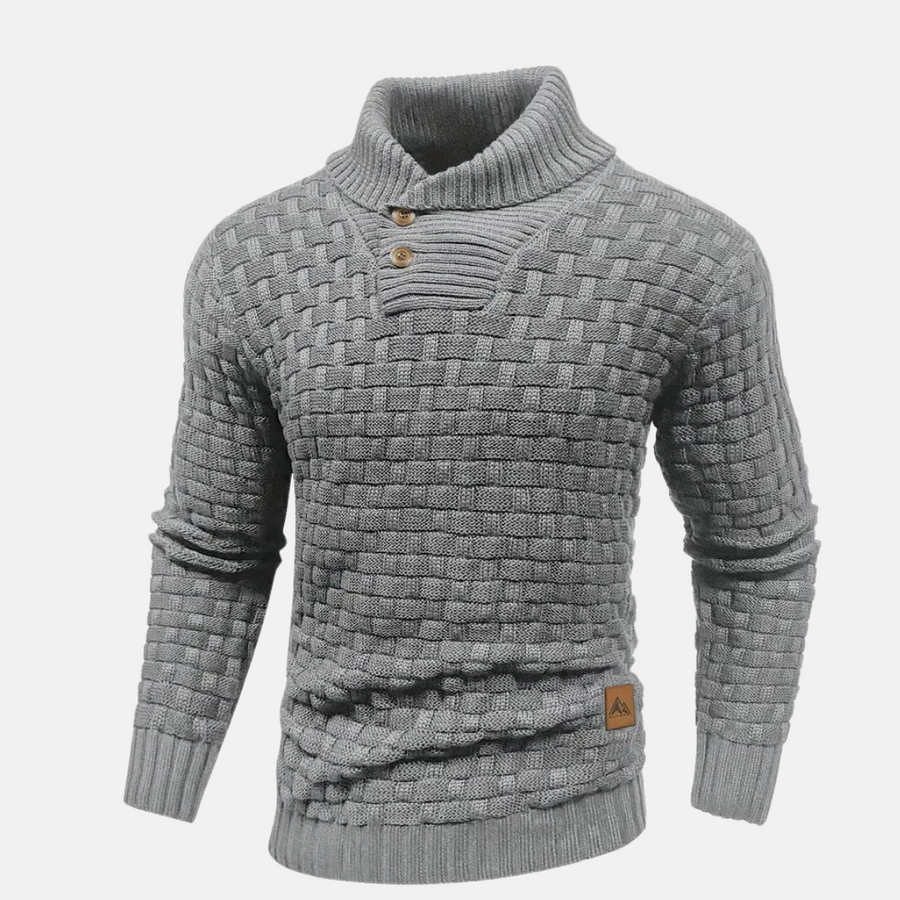 Strickpullover mit Schalkragen für Eleganz