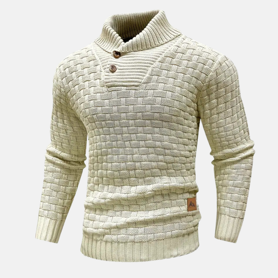 Strickpullover mit Schalkragen für Eleganz