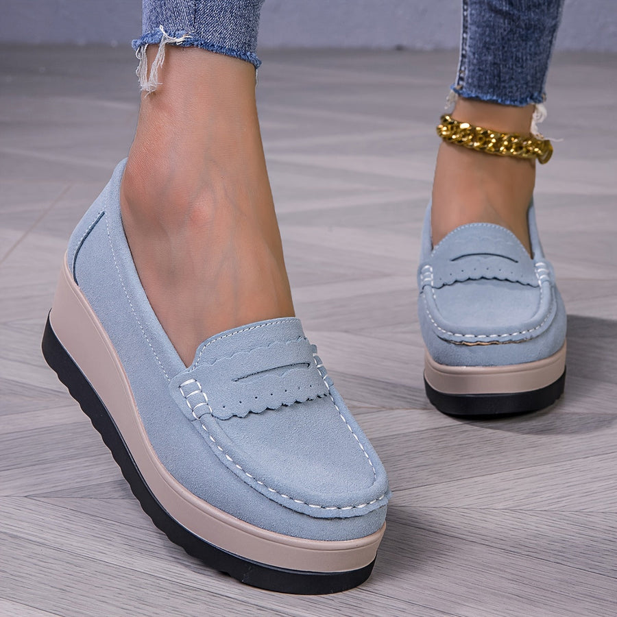 StrideLux™ – Bequeme Plateau Loafer für Damen