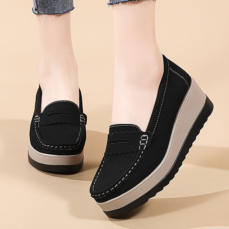 StrideLux™ – Bequeme Plateau Loafer für Damen