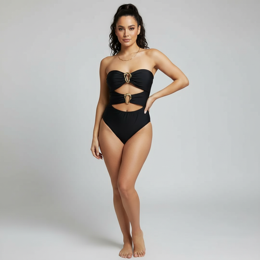 Costume da bagno sexy con cut-out | Costume intero da donna