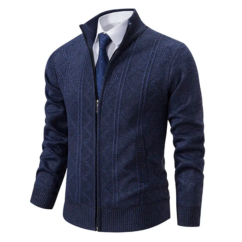 Stylische Strickjacke mit Reißverschluss für Winter