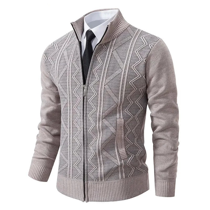 Stylische Strickjacke mit Reißverschluss für Winter