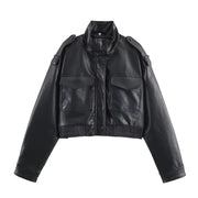 Brianna Bomberjacke aus Kunstleder