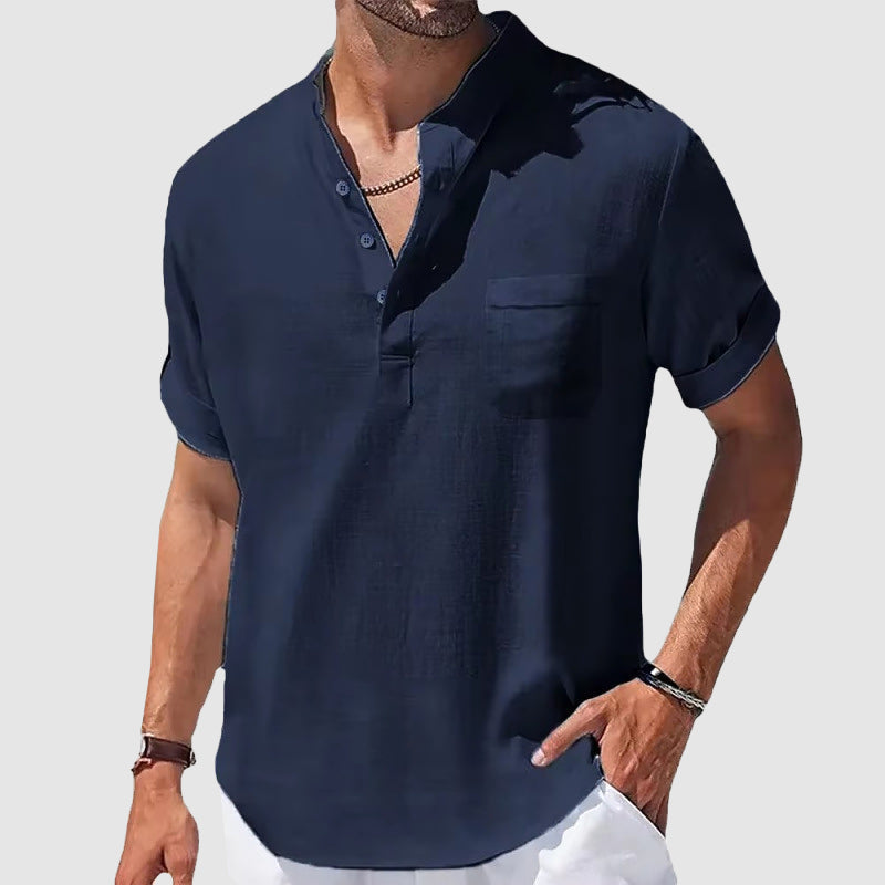 Sunwalk Henley | Camicia casual da uomo in cotone