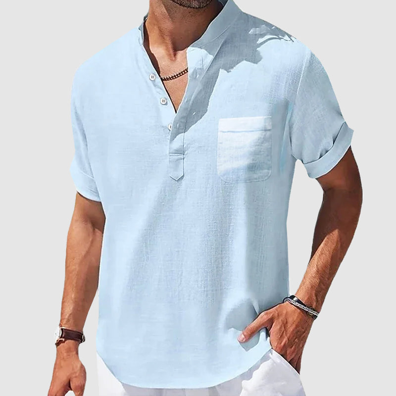 Sunwalk Henley | Camicia casual da uomo in cotone