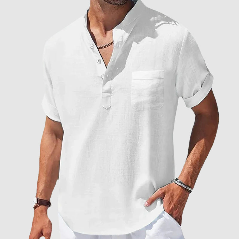 Sunwalk Henley | Camicia casual da uomo in cotone