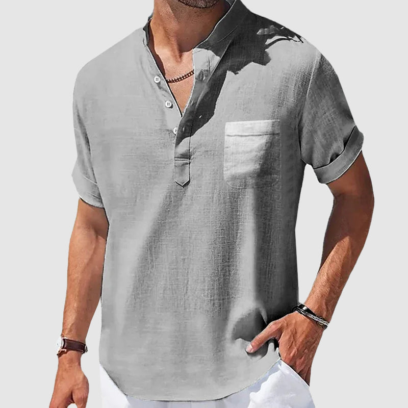 Sunwalk Henley | Camicia casual da uomo in cotone