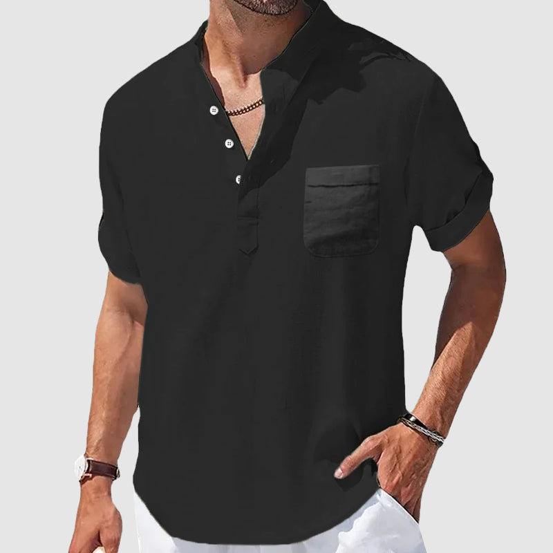 Sunwalk Henley | Camicia casual da uomo in cotone