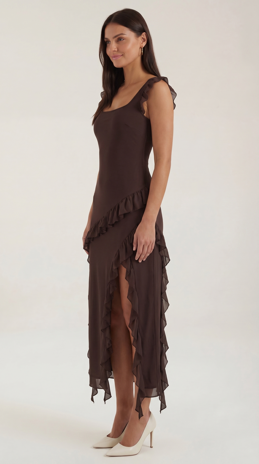 Susan | Abito maxi con volant