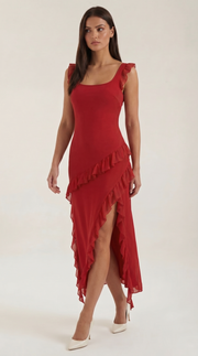 Susan | Abito maxi con volant