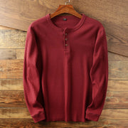 Sweatshirt Herren | Henley-Knopfleiste & Lässiger Langarm-Komfort