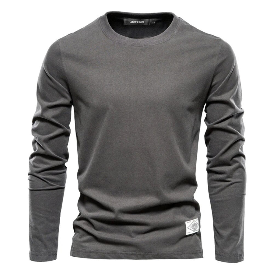 Sweatshirt Herren | Herren Langarmshirt | Rundhals-Form & glatte Front für cleane Layer-Looks