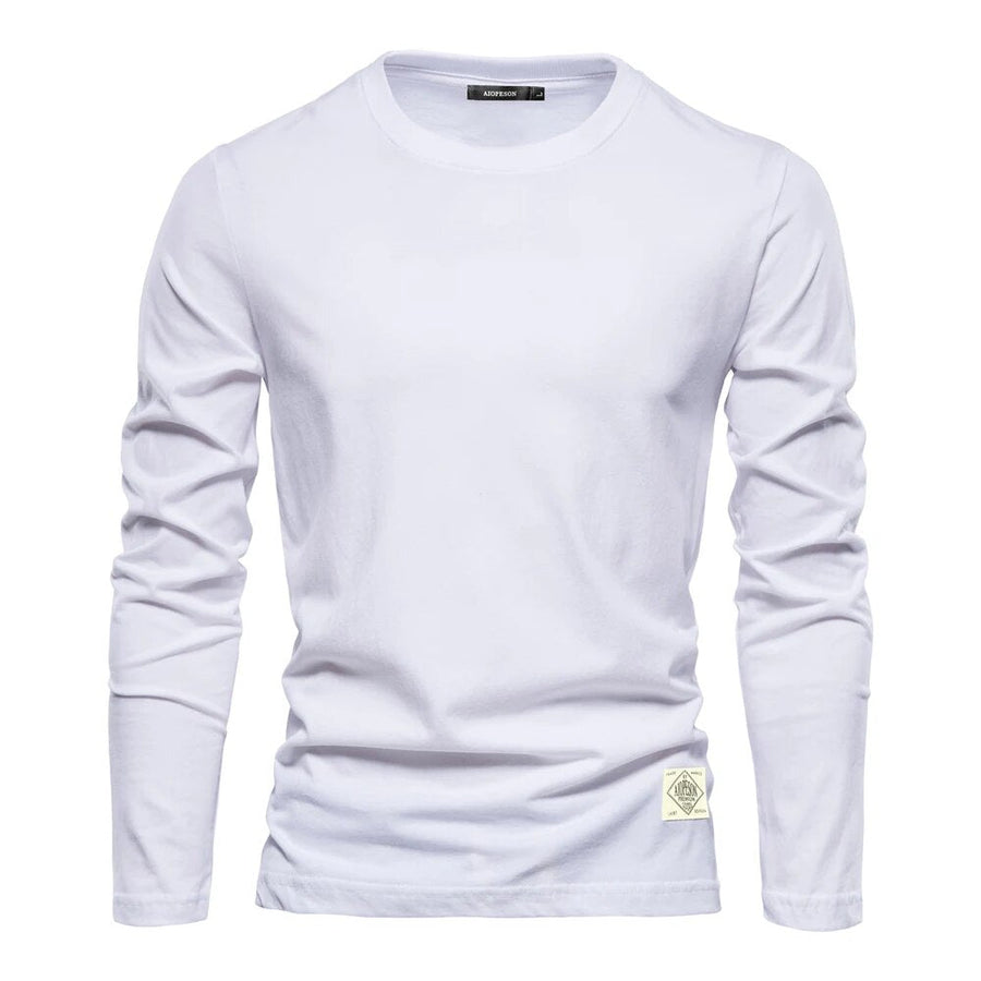Sweatshirt Herren | Herren Langarmshirt | Rundhals-Form & glatte Front für cleane Layer-Looks
