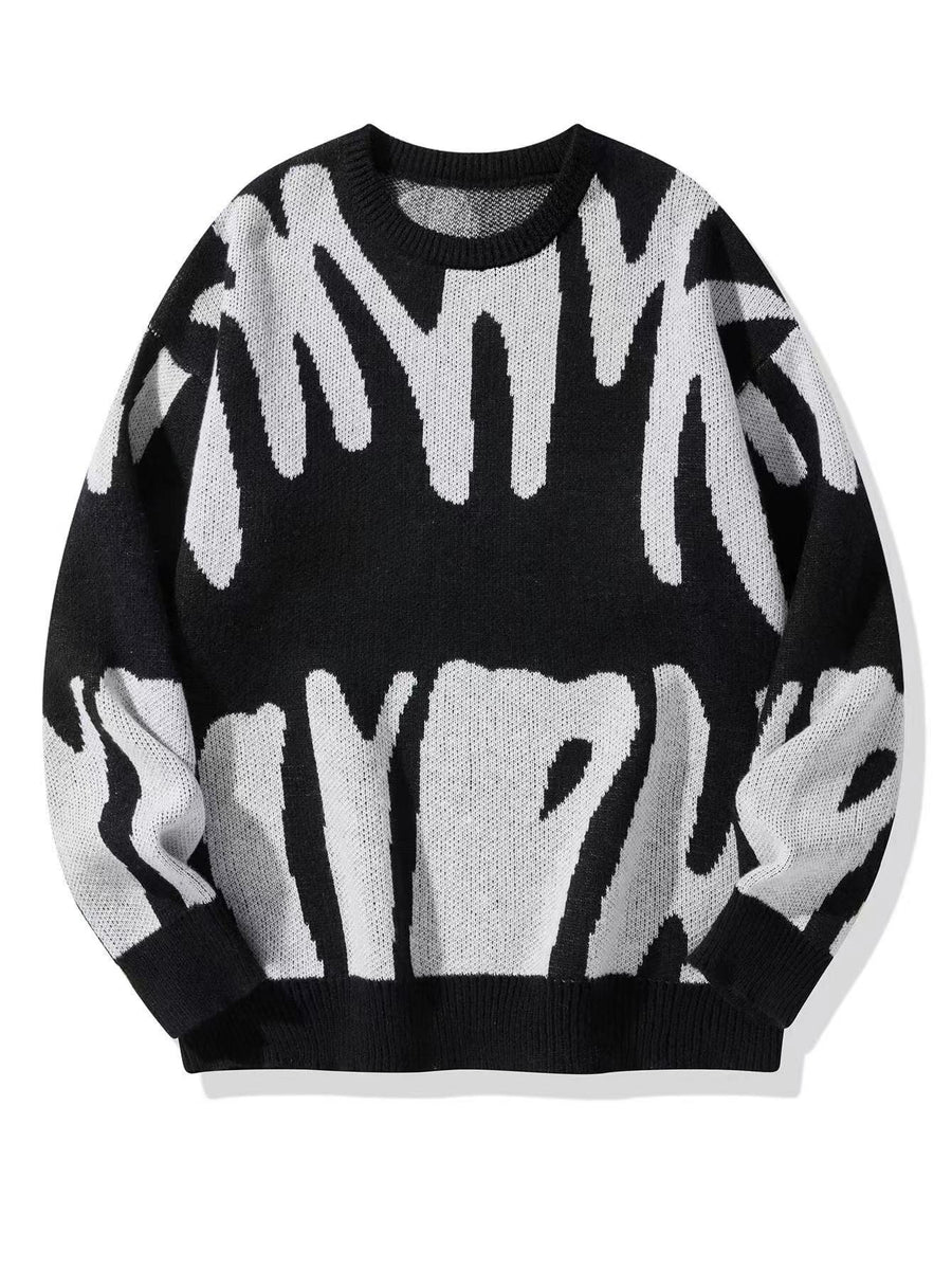 Sweatshirt Herren Rundhals | Warm & Modernes Muster