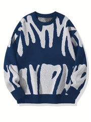 Sweatshirt Herren Rundhals | Warm & Modernes Muster