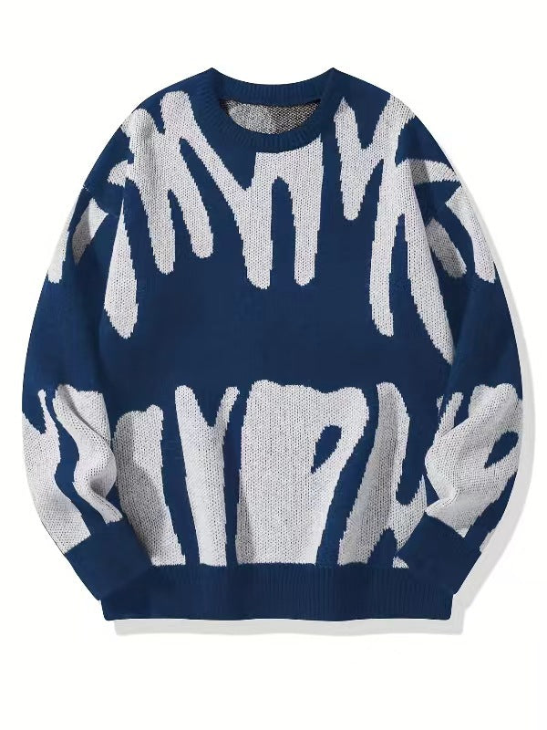Sweatshirt Herren Rundhals | Warm & Modernes Muster