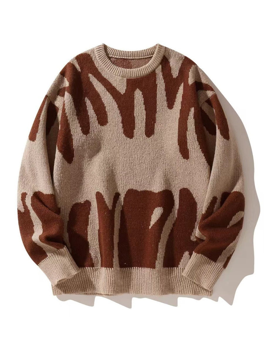 Sweatshirt Herren Rundhals | Warm & Modernes Muster