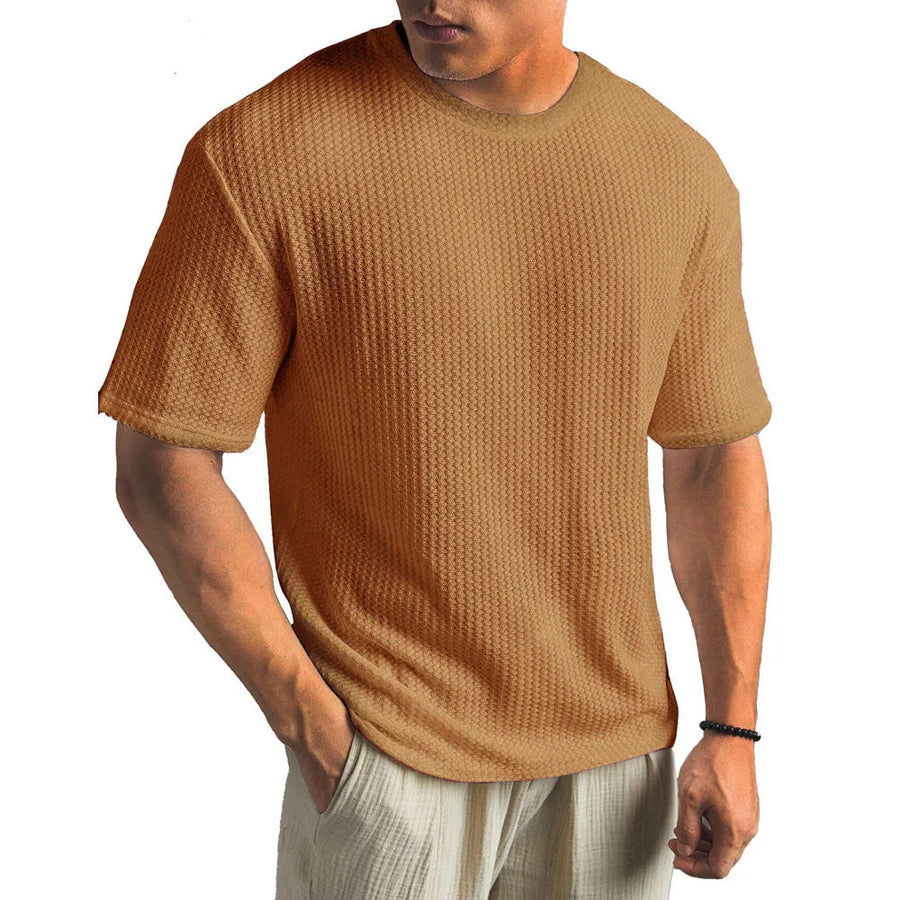 T-Shirt Herren | Struktur-Optik & Atmungsaktiver Komfort
