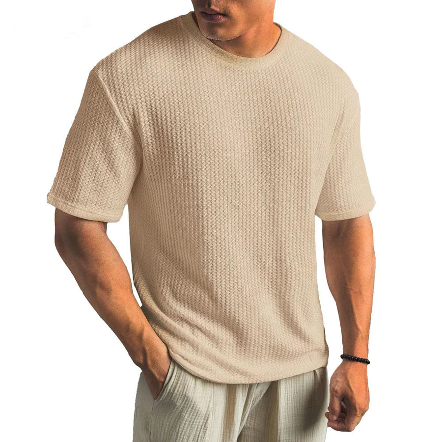T-Shirt Herren | Struktur-Optik & Atmungsaktiver Komfort