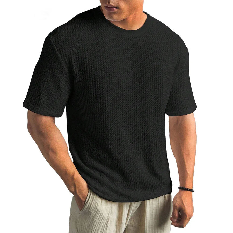 T-Shirt Herren | Struktur-Optik & Atmungsaktiver Komfort