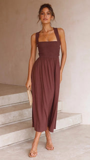 Lena | Stilvolles Maxikleid für Damen mit weichem Fall