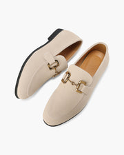 Elias | Lässig Herren-Loafer aus Wildleder mit edlem Metall-Detail