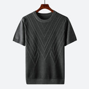 Texturierter Strick T-Shirt Herren | Struktur-Design & Atmungsaktiver Komfort