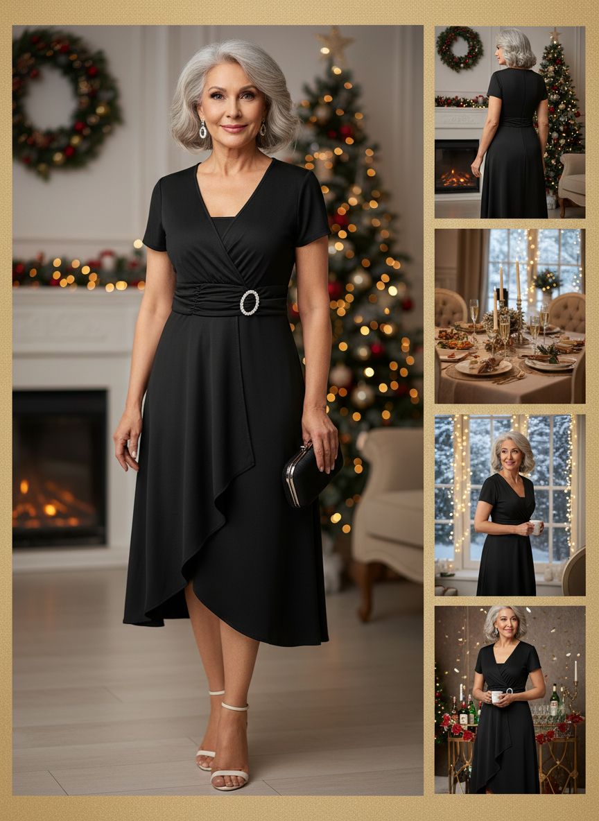 Clara | Zeitloses Midi-Kleid mit elegantem Komfort