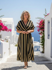 LINA | MAXIKLEID MIT KURZEN ÄRMELN