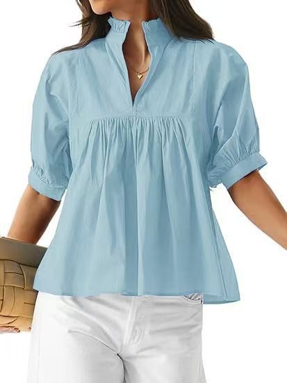 Top Damen | Elegant mit Rüschen & Lässigem Schnitt