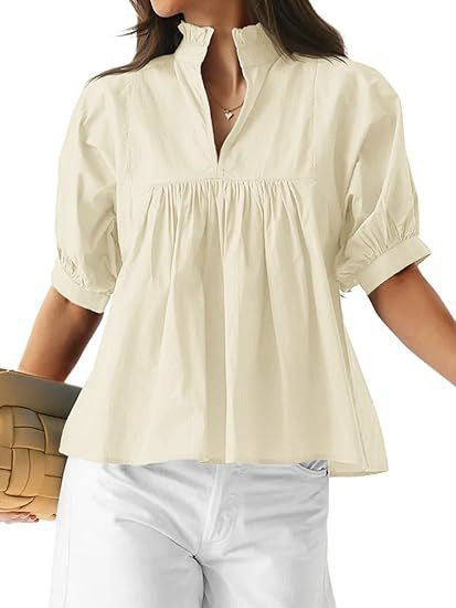 Top Damen | Elegant mit Rüschen & Lässigem Schnitt