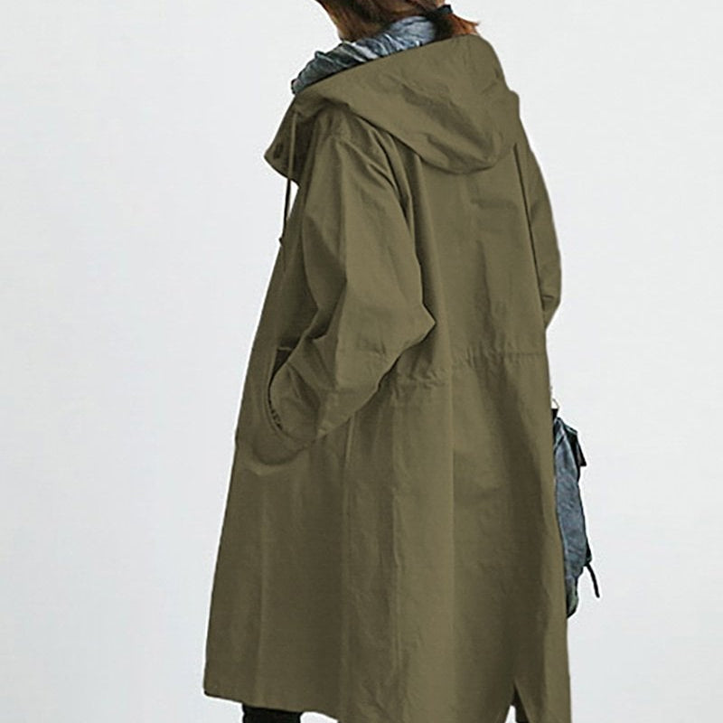 Damen Trenchcoat mit Kapuze | Übergangsjacke für jeden Tag