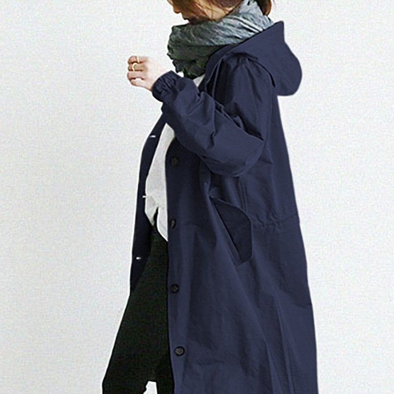 Damen Trenchcoat mit Kapuze | Übergangsjacke für jeden Tag