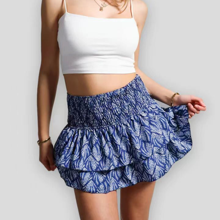 Sommerrock mit Blumenmuster – Leicht, High-Waist, A-Linie