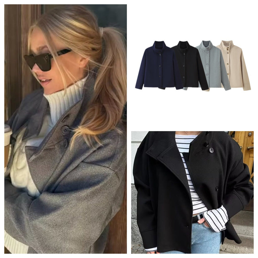 Übergangsjacke Damen | Jacke Damen | Stehkragen für eleganten Schutz