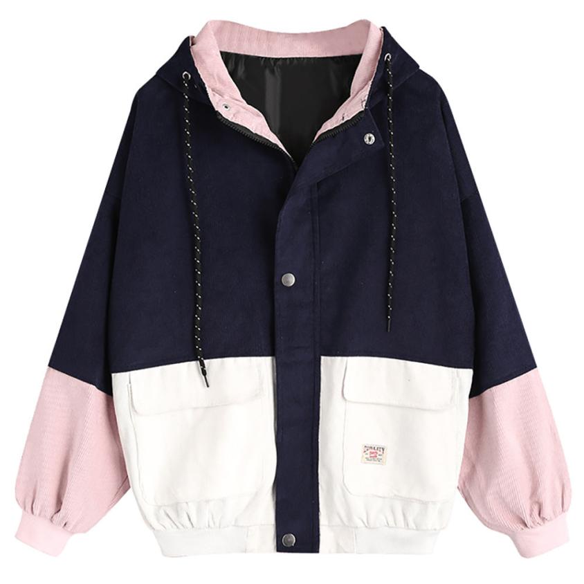 Übergangsjacke Damen | Kapuzenpullover Damen | Elastische Abschlüsse für bessere Wärmeisolation