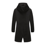 Übergangsjacke Damen | Lange Jacke Damen | Kapuze & Knopfleiste für flexiblen Schutz