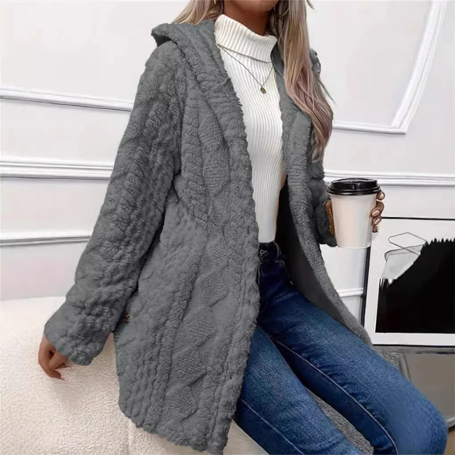 Übergangsjacke Damen | Mantel Damen | Knopfleiste & Wärmender Tragekomfort