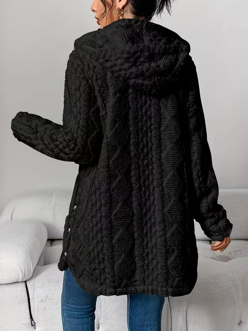Übergangsjacke Damen | Mantel Damen | Knopfleiste & Wärmender Tragekomfort