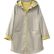 Übergangsjacke Damen | Regenjacke Damen | Kapuze & Zipper für taillierten Wetterschutz
