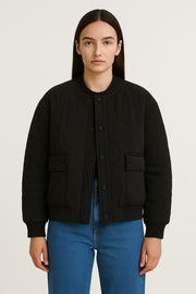 Übergangsjacke Damen | Steppjacke Damen | Druckknöpfe & sichere Pattentaschen