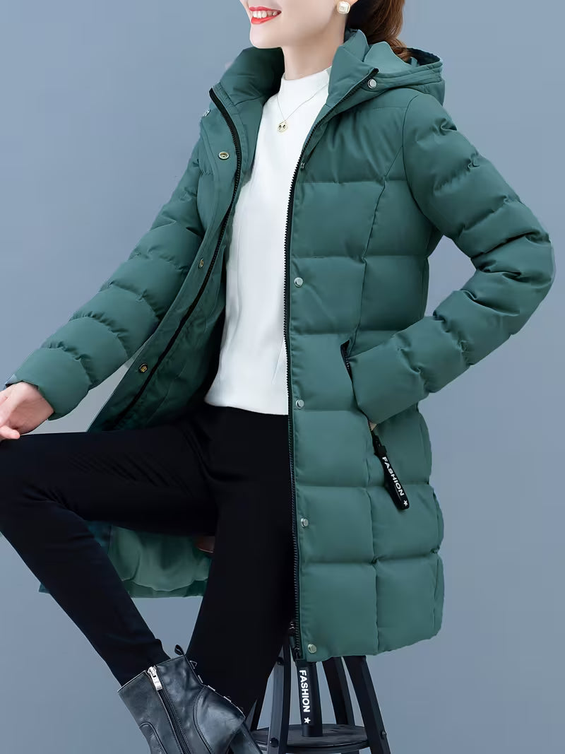 Übergangsjacke Damen | Steppmantel Damen | Kapuze & Windschutz