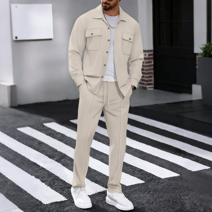 Übergangsjacke Herren | Jacke Herren | 2-teilig & geprägt für klaren Look
