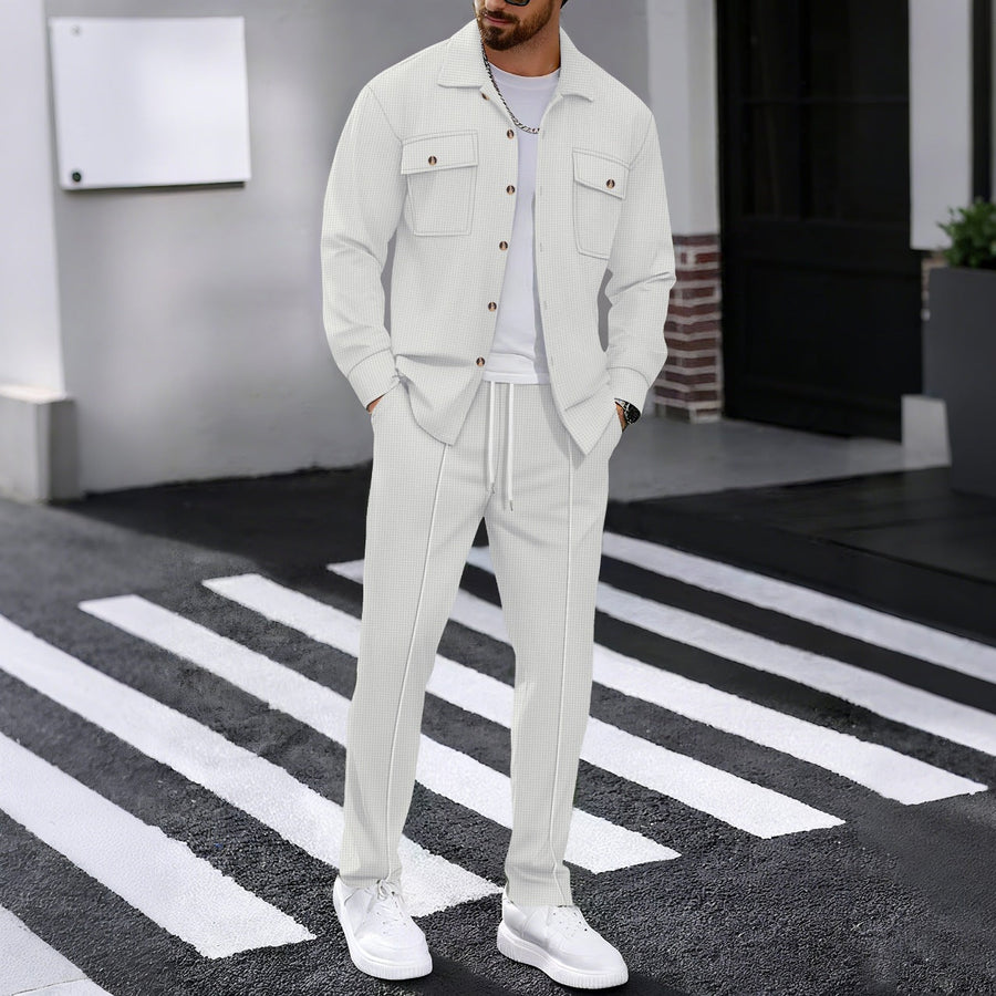 Übergangsjacke Herren | Jacke Herren | 2-teilig & geprägt für klaren Look